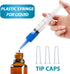20ml Plastic Syringe for Liquids - 10 Pack for Oral, Scientific Labs, Measuring, and Dispensing with Cap
