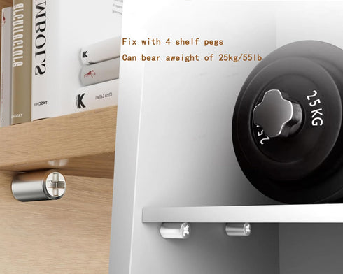 TYHBO 50 Pcs Shelf Support Pegs, Cabinet Shelf Pegs, Shelf Support Pegs, Bookshelf Pegs, Shelf Pins with Anti-Slip