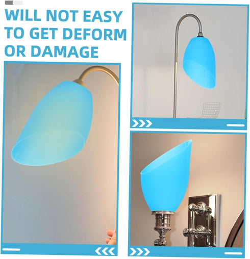Bulb Horseshoe Lamp Shade Plastic Replacement for Oblique Design Easy Installation Warm Lighting for Decor Versatile