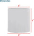 Aspen Creative 31191A 5" 5" 5" Small Clip-On Drum Lamp Shade in Grey, Top x Bottom x Slant Height, for Chandeliers