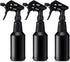 Honeydak 3 Pack Plastic Spray Bottles Black 17 oz Heavy Duty Opaque