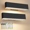 MOITA Battery Operated Wall Sconce Set of 2 Wireless Wall Lamp with