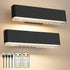 MOITA Battery Operated Wall Sconce Set of 2 Wireless Wall Lamp with