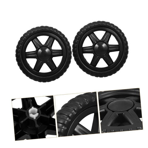 ELAYARD 2pcs Replacement Wheels for Small Rolling Cart Industrial Casters Generator Stroller Game Cart Easy Install