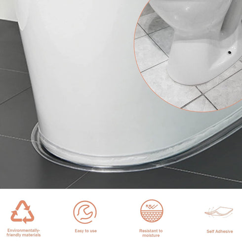 Waterproof Self Adhesive Caulk Tape, 3 Rolls, 1.5" x 10.5Ft, for Kitchen and Bathroom Sealing