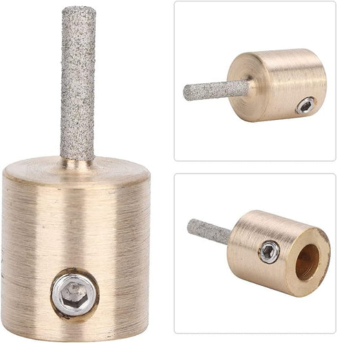 Stained Glass Diamond Grinder Bit, Metal Grinding Head for Inland Diamond Glass Grinder and Porcelain