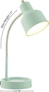 Generic 17" LED Catch-All Base & AC Outlet Adjustable Flexible Desk Lamp (Green)