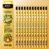 Pikachu Pencils with Eraser, 2B Triangular Pencils 12 Count (Yellow) by Pikachu