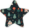 ALAZA Merry Christmas Pine Tree Snowflake Retro Star Shaped LED Night Light