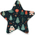 ALAZA Merry Christmas Pine Tree Snowflake Retro Star Shaped LED Night Light