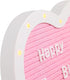 Lights,10x10 663 Heart-Shaped Felt Letter Board with Built-in LED Light-up Message Board with Pre-Cut Letters,Cursive