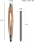WSD Sketch Up 5.6mm Mechanical Pencil Mechanical Clutch with Built Sharpener (Gold) by WSD