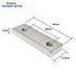 45 lbs 1.57" 0.53" 0.20" Countersunk Pack 8 Magnetpro Neodymium Rectangular Magnets Force x x with Hole and Steel