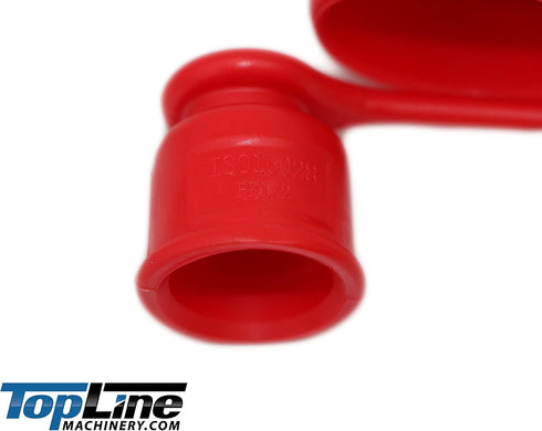 3/8 Body Size Flat Face Hydraulic Quick Coupler Rubber Caps Plug Set - Skid Steer Coupling for Bobcat Couplers (1 Set)
