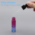 10Pcs Dropper Bottles Set, 10ml Rose Blue Gradient Glass with 5ml Plastic Droppers for Essential Oils
