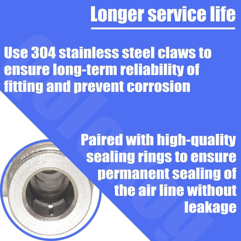 Pneumatic Push To Connect Fittings Heavy Duty Elbow, 3/8 inch Tube OD x 1/4" NPT Male Thread (5Pcs)