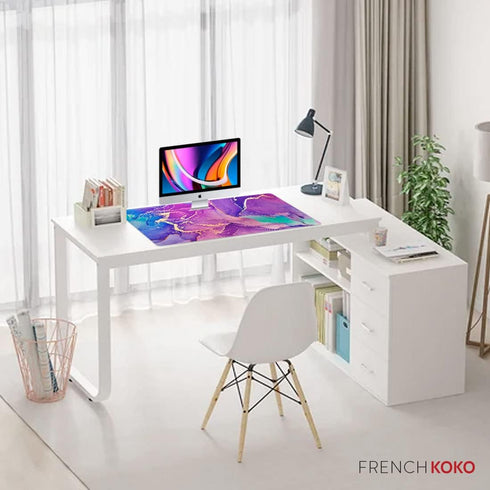 French Koko Large Mouse Pad, Desk Mat, Keyboard Pad, Desktop Home Office Decor, Cute Extended Laptop Protector