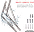 14" 550lb Pack 2 YUMORE Stainless Steel Shelf Bracket, Max Load: Heavy Duty Solid Shelf Support Corner Brace Joint