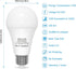 ORALUCE LED Light Bulbs 100 Watt - 120 Watt Equivalent, 15W 1600 Lumens 6500K Cool White LED Bulbs, E26 Medium Base, Non-Dimmable, UL Listed, 6Pack by ORALUCE