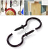 GMBYLBY 18 Pieces Ceiling Screw Hooks Outdoor String Light Hooks Household Threaded Hook for Lights Hanging Easy