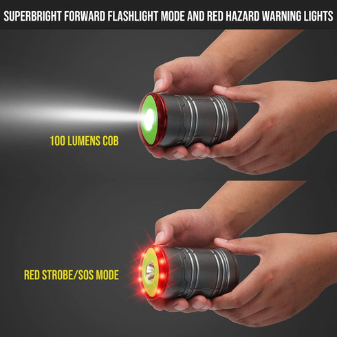 Lichamp 2 Pack LED Camping Lanterns, Battery Powered Flashlight for Power Outages and Camping Supplies
