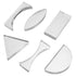 Luxshiny 6pcs Acrylic Optical Lenses Convex Concave Lenses Physics Teaching Instrument Physics