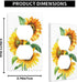 Pznen 1-Gang 4.5x2.76 Inch Watercolor Sunflowers Bouquet Outlet Covers, Yellow Floral Duplex Receptacle Wall Plate