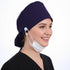 Gsbnjuy 1pcs Adjustable Working Cap with Button Classic Scrub Caps for Women Scrub Caps Women Satin Lined Cotton
