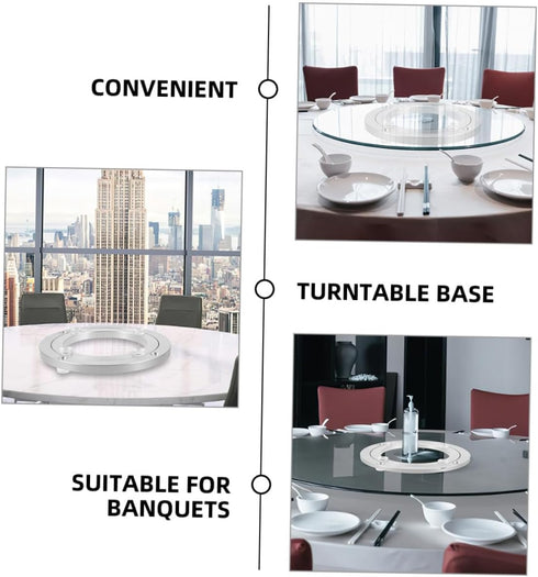 Alipis Alloy Heavy Duty Turntable Bearing for Dining Tables Sturdy Rotating Base for Art Displays Tv Stands and More