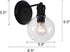 Chloe Lighting 1 6" OXA Transitional Light Matt Black Indoor Wall Sconce Wide