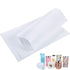 Zonon 50 Pcs Sublimation Heat Shrink Wraps Film Blanks, 5 Different Sizes, White Wrap Bags Tube