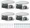 Alise Glass Shelf Bracket Adjustable Shower Brackets,Heavy Duty Rectangle Clamp Holder for