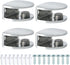Alise Glass Shelf Bracket Adjustable Shower Brackets,Heavy Duty Rectangle Clamp Holder for