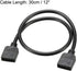 4 5050 3528 30cm 2Pcs uxcell RGB Splitter Cable Female to Female Pin Extension Connector Cord Wire for LED Light Strips