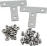 Aluminum Profile Connector Bracket Set, 2Pcs T Shape Connector, 8Pcs M5 T-Slot Nuts, for 6mm Slot 2020 Series