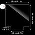 Acrylic Sheet Clear Cast for LED Light Base(Pack of 12)-5.9" x 5.1" x4mm Clear Square Acrylic Blanks for DIY Laser Cutting,Engraving,Painting,Drawing with Protective Film