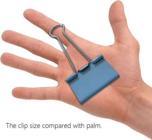 Large Binder Clips Mix Color, 2" Jumbo Paper Clips (8 PCS, Mix) for Office Use, 50 mm