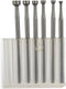 Luo ke 1.8mm - 4mm Round Cup Burr, 3/32'' Shank Cup Burs for Rotary Tools (Pack of 6)