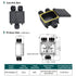 Junction Box Outdoor Waterproof Electrical Box, 3 Way Plug Line Plastic External Junction Box, Electric Power Cord Boxes Suitable for Outdoor Lights, Landscape Lighting (3way)