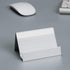 Business Card Holder Aluminum Display Stand - High-end Desktop Organizer, Silver, 1 Pack