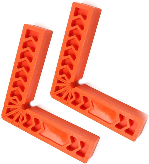 Chiloskit 2Pcs 90 Degree Woodworking Corner Clamp Tool, Clamping Angle Clamps for Picture Frames, Boxes, Cabinets