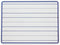 School Smart Lined Dry Erase Boards, 9 x 12 Inches, Pack of 10