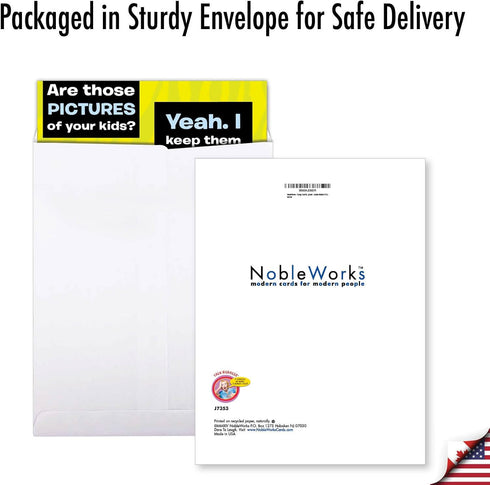 NobleWorks Jumbo Wallet J7353 - Funny Father's Day Card (8.5 x 11 Inch) - Big Appreciation Humor for Dads, Stepdads