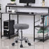 KKTONER Round Rolling Stool Chair PU Leather Height Adjustable Swivel Drafting Work SPA Shop Salon Stools with Wheels