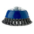 Mercer Industries 189030 - 4" x 5/8"-11 Knot Cup Brush, .020 Carbon Steel Wire for Cleaning