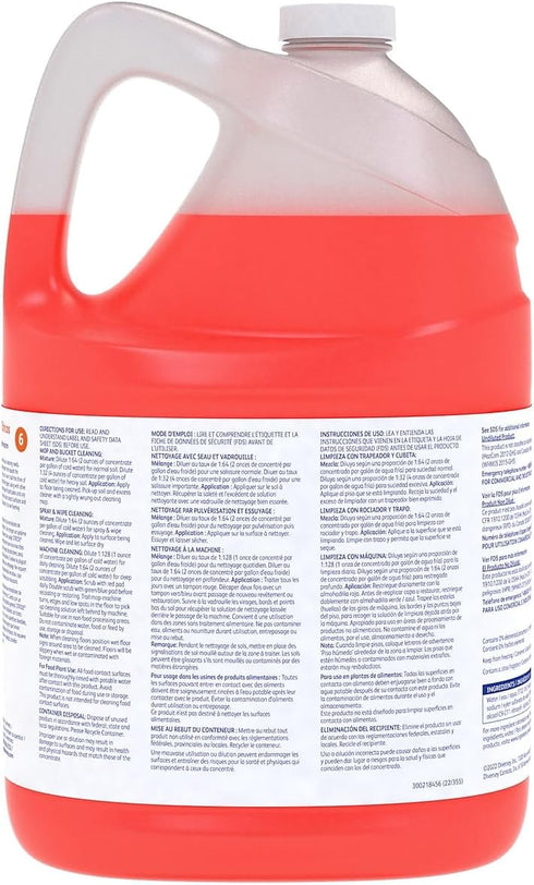 903904 Commercial 1-Gallon Diversey Stride Citrus Neutral Cleaner, Floor Cleaner, Citrus Scent, Concentrate