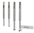 Accusize Industrial Tools 4 Pc Small Hole Gauge Set, Ball Type, inch/mm, 1/8 to 1/2