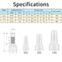 250 Pcs Closed End Crimp Connectors, 22-16/16-14/12-10 AWG Gauge Nylon Insulated Closed End Wire Crimp Cap Wire Connectors, Crimp Cap Terminals Connectors, (CE1, CE2, CE5 Kit)