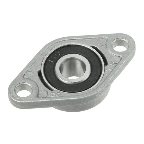 uxcell 4pcs KFL08 8mm Zinc Alloy Self Aligning Pillow Block Flange Bearing, Pack of 4