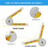 Miter Saw Protractor Angle Ruler, 360 Degree Measure Tool with High Accuracy Bubble Level for Carpenters